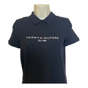 Tommy Hilfiger Black  Polo Logo Shirt size XXS